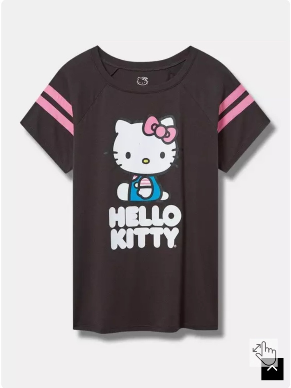 Torrid Hello Kitty Classic Fit Cotton Boatneck Varsity Tee